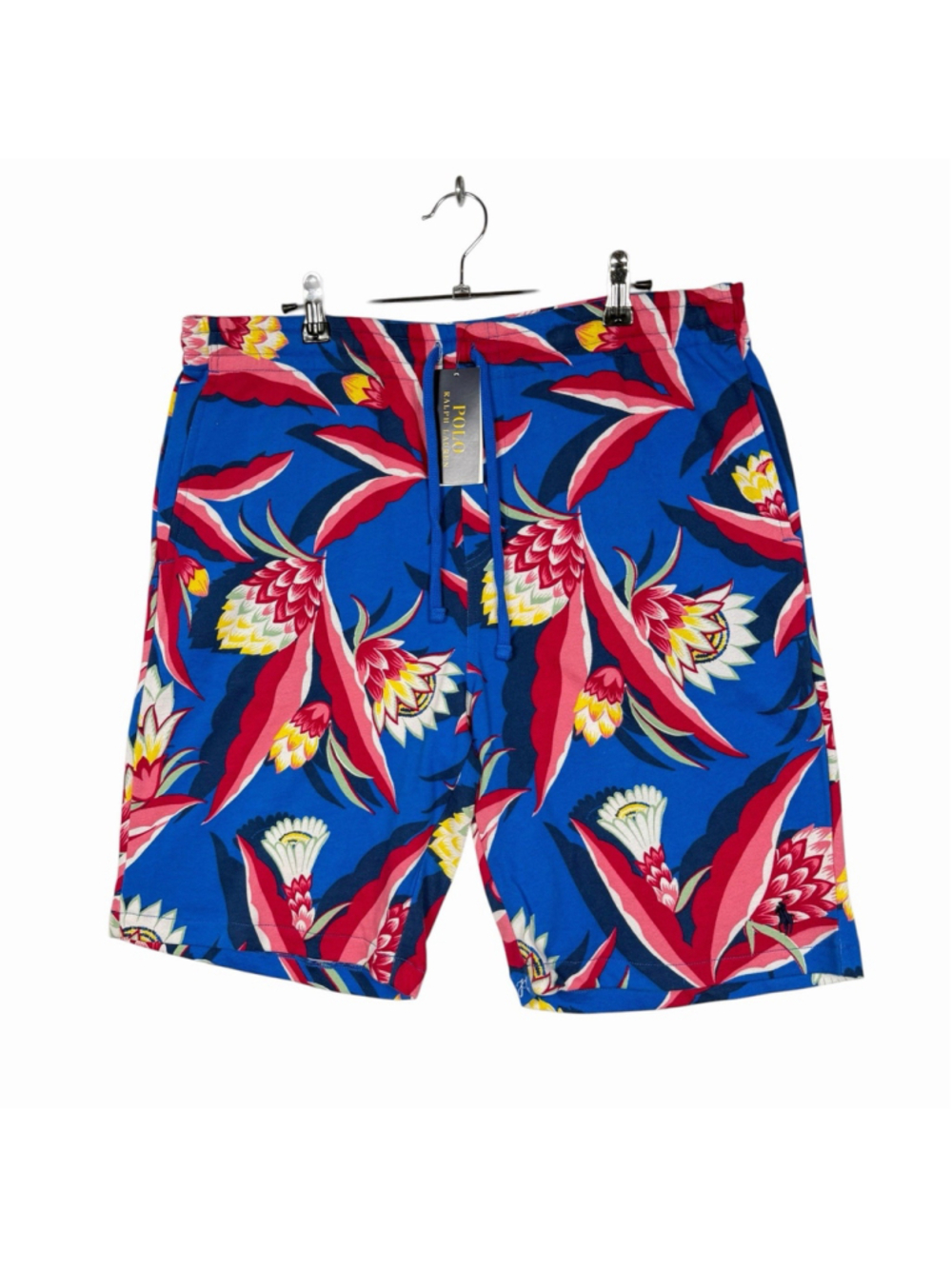 Polo Ralph Lauren Hawaiian Floral Spa Terry Shorts Men’s Medium Blue Tropical
